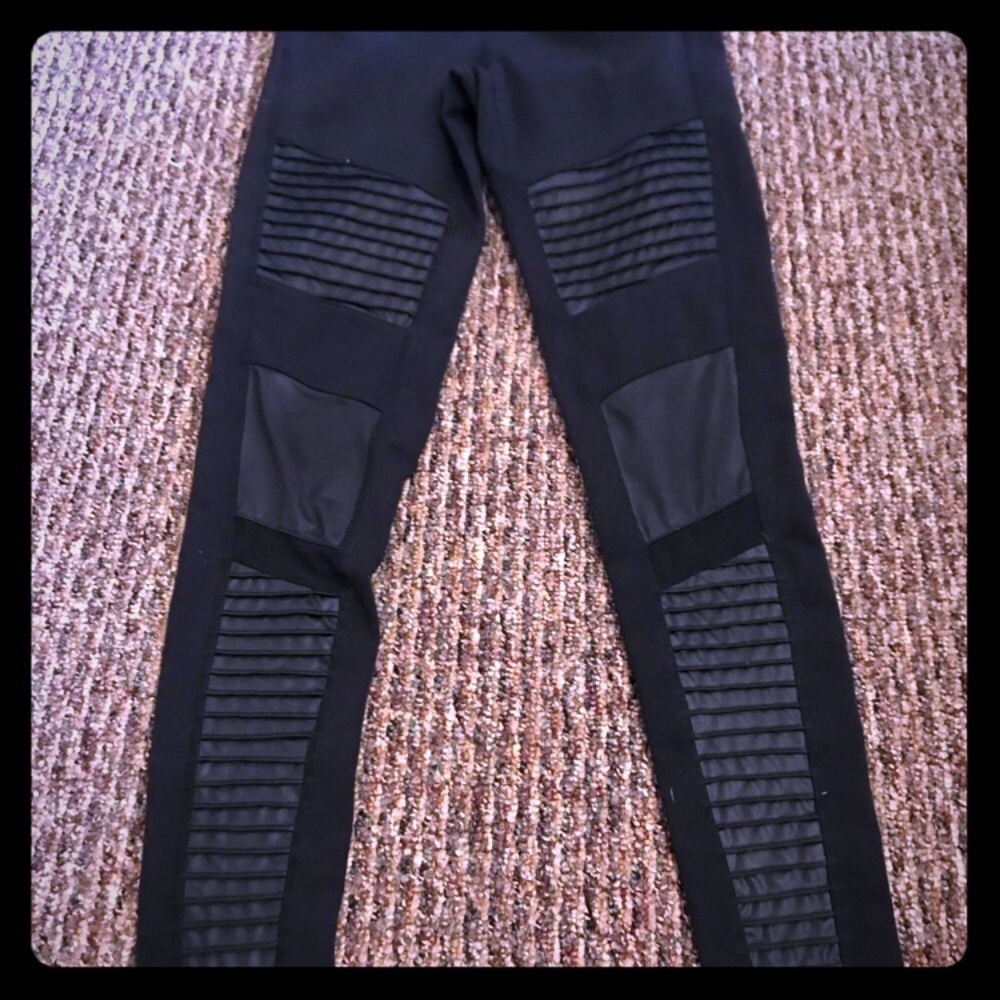 Alo women’s black moto leggings full length nwot